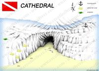 Croatia Divers - Dive Site Map of Cathedral